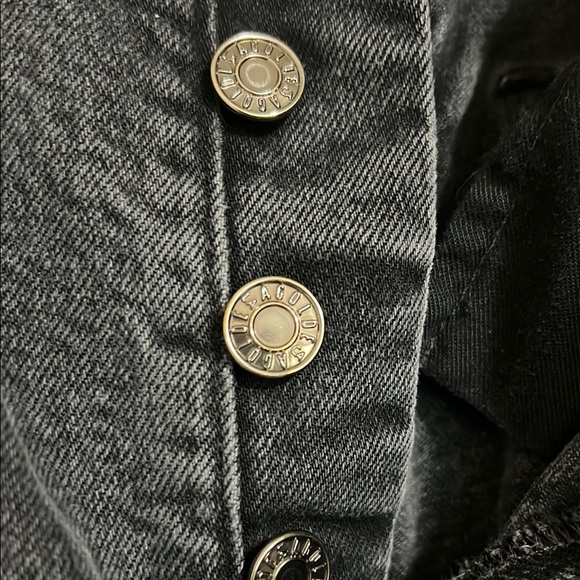 AGOLDE Riley Long Straight Jeans Black Size 26 - Picture 3 of 7